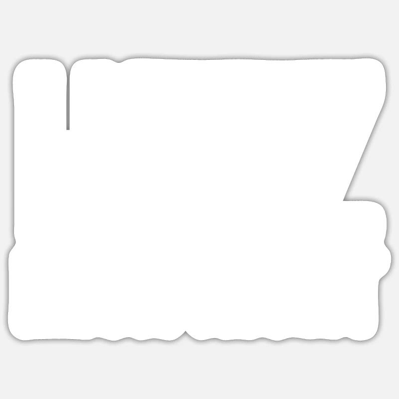 Hetz mich nicht - Sticker Größe S (10 x 10 cm) - Mattweiß