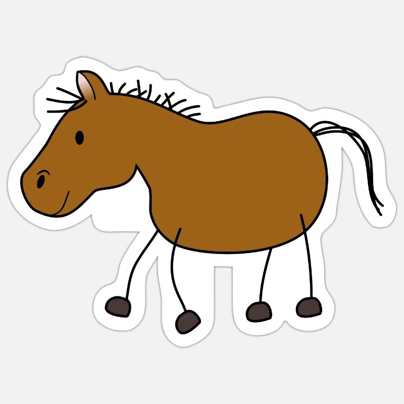 Pferdchen Sticker Größe S (10 x 10 cm)