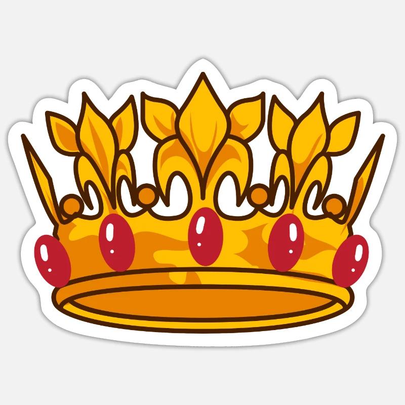 Krone Sticker Größe S (10 x 10 cm)