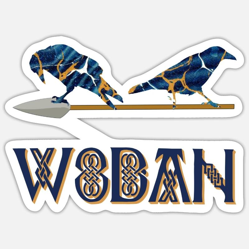 wodan e 16 - Sticker Größe S (10 x 10 cm) - Mattweiß