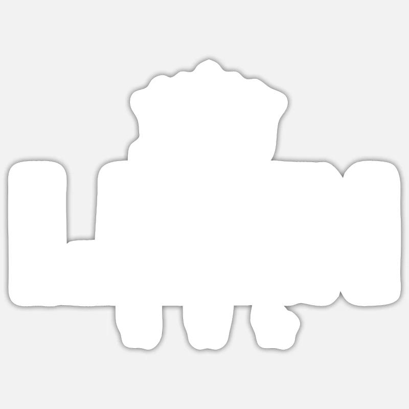 Leon - Sticker Größe S (10 x 10 cm) - Mattweiß