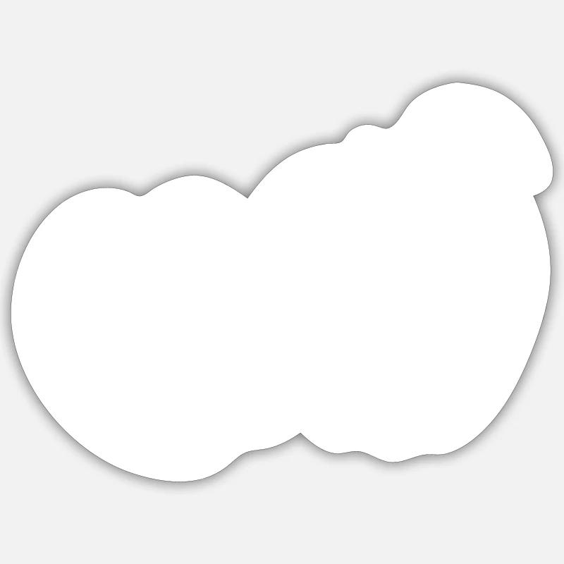 Apfel icon vitamine - Sticker Größe S (10 x 10 cm) - Mattweiß
