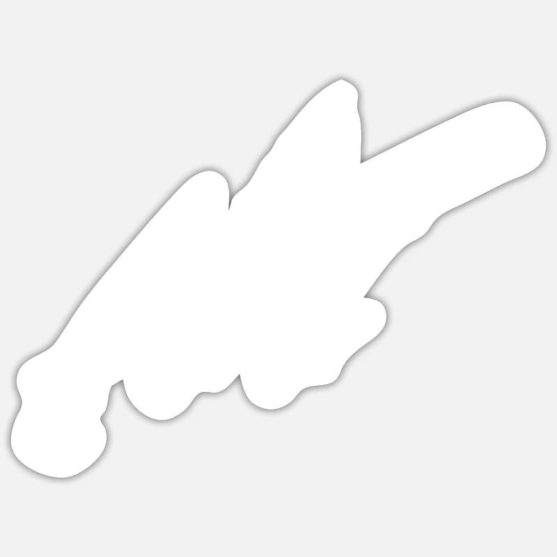 Hä? Lustiger Spruch Geschenkidee Sticker Größe S (10 x 10 cm)