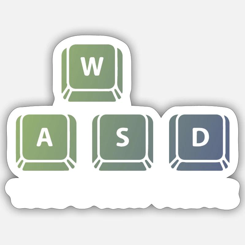 WASD Thats How I Move Sticker Größe S (10 x 10 cm)