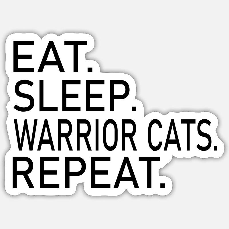 Cat Katze - Sticker Größe S (10 x 10 cm) - Mattweiß