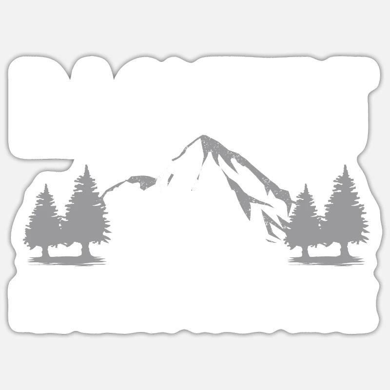 Dachzelt - (c) - Sticker Größe S (10 x 10 cm) - Mattweiß