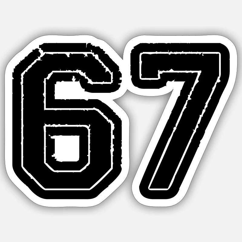 67 Sticker size S (10 x 10 cm)