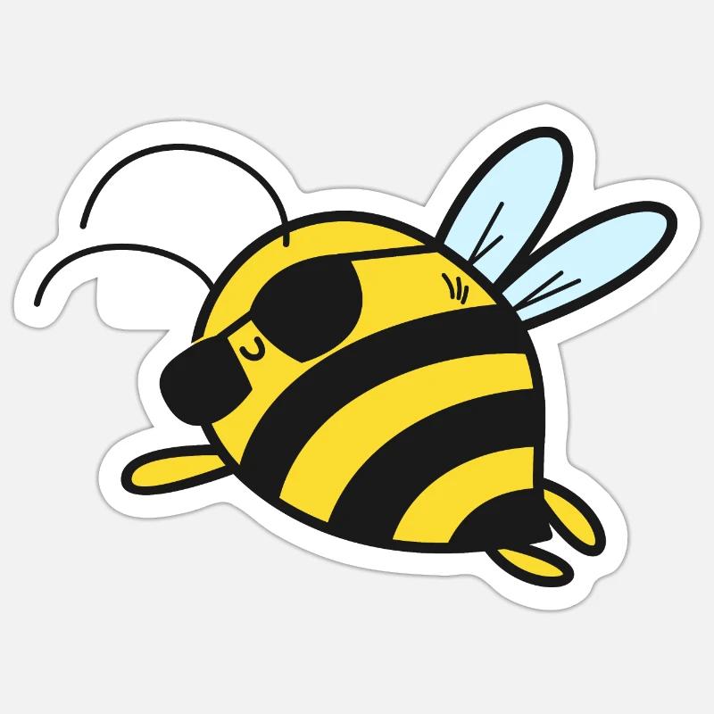 Bee Bees Sticker size S (10 x 10 cm)