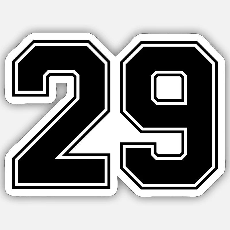 29 - Sticker size S (10 x 10 cm) - white matte