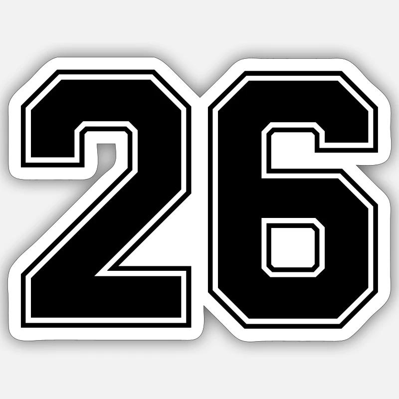 26 - Sticker taille S (10 x 10 cm) - blanc mat