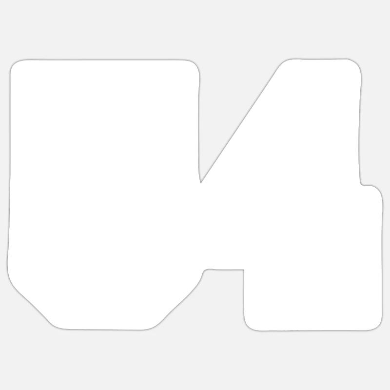 Numéro 54 Sticker taille S (10 x 10 cm)