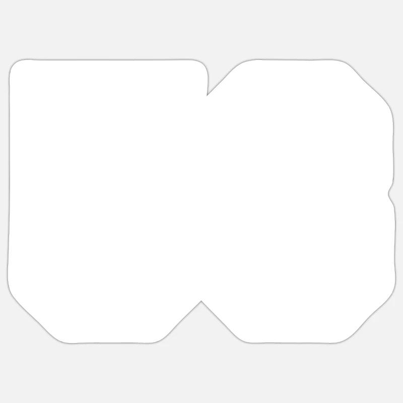Number 58 - Sticker size S (10 x 10 cm) - white matte