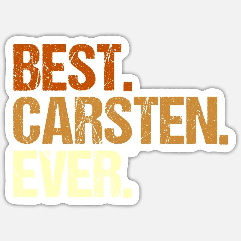 Carsten - Sticker size S (10 x 10 cm) - white matte