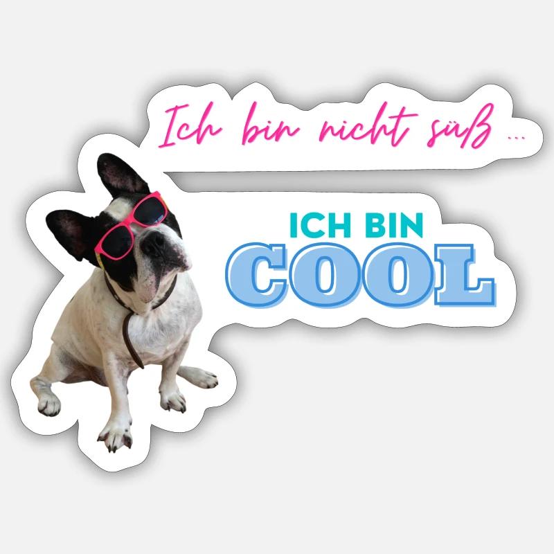 bin nicht süß Sticker Größe S (10 x 10 cm)