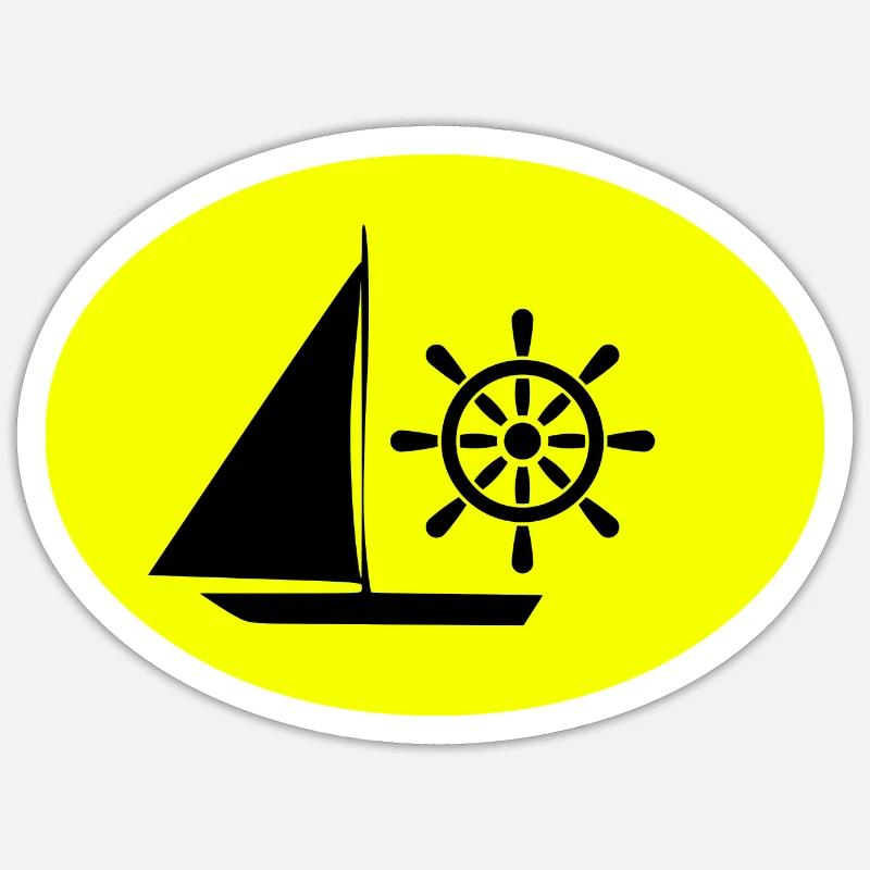 Sail - Sticker size S (10 x 10 cm) - white matte
