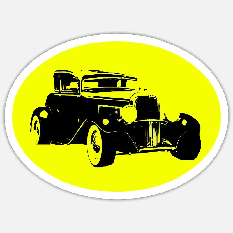 Auto - Sticker Größe S (10 x 10 cm) - Mattweiß