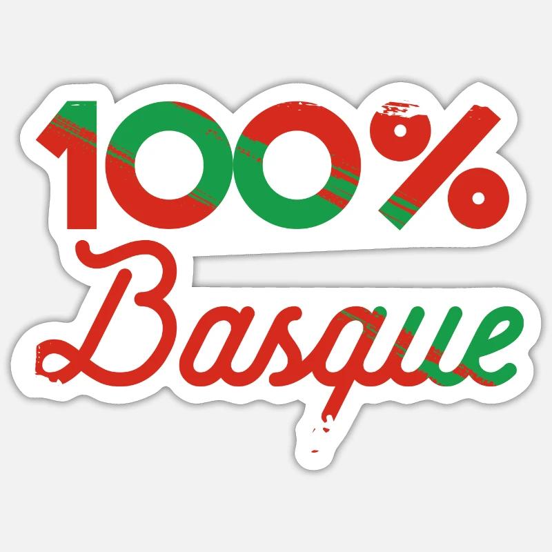 100% Basque Sticker taille S (10 x 10 cm)
