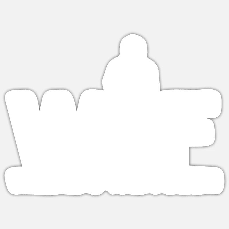 Course de marathon Sticker taille S (10 x 10 cm)