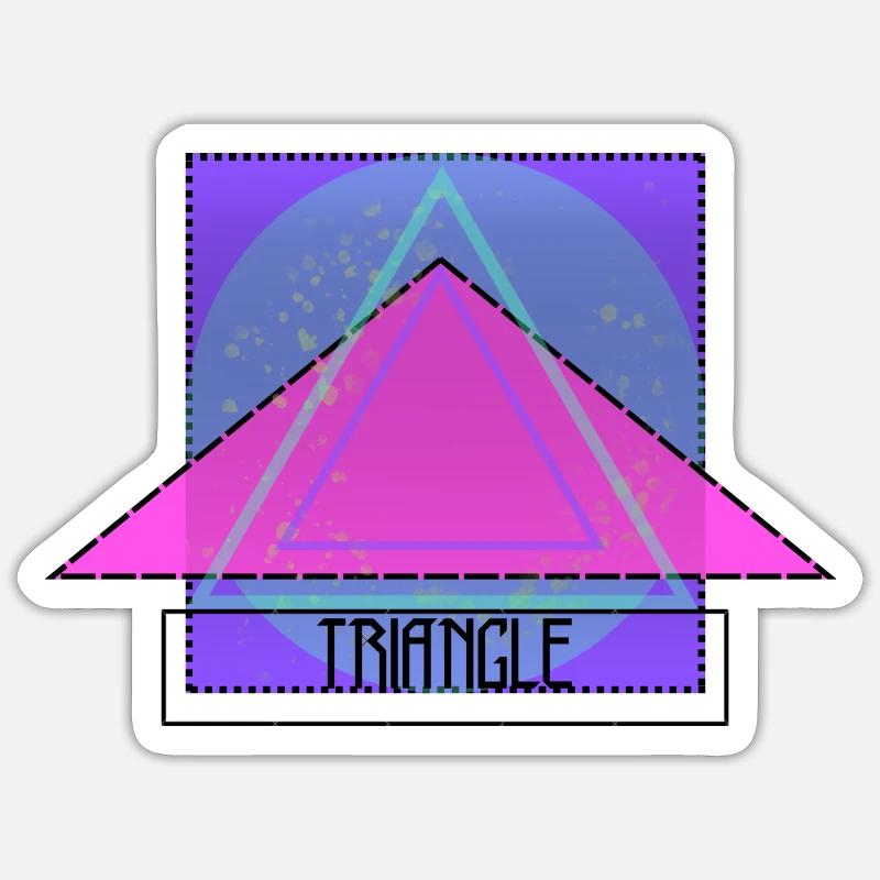 TRIANGLE Sticker Größe S (10 x 10 cm)