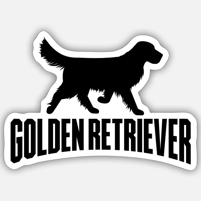 Dog - Sticker Größe S (10 x 10 cm) - Mattweiß