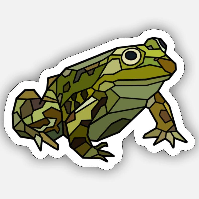 Frog - Sticker size S (10 x 10 cm) - white matte