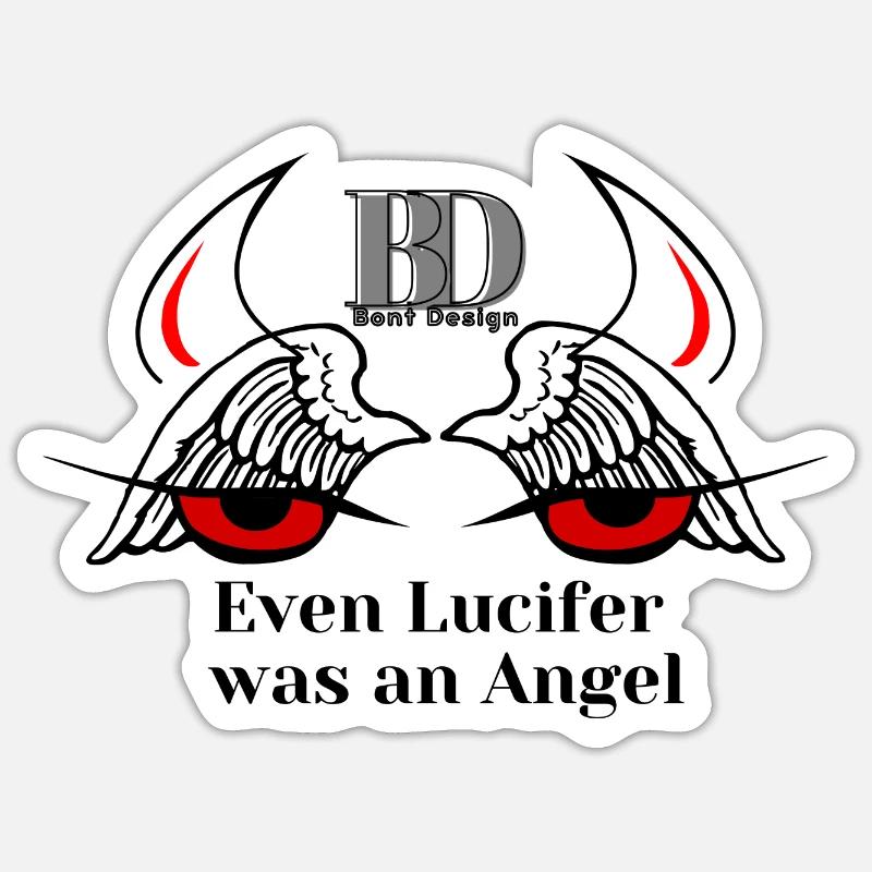 Devyl&Engel - Sticker Größe S (10 x 10 cm) - Mattweiß