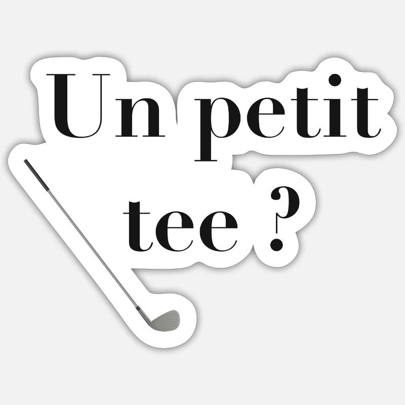 TEE golf : un petit tee ? Sticker taille S (10 x 10 cm)