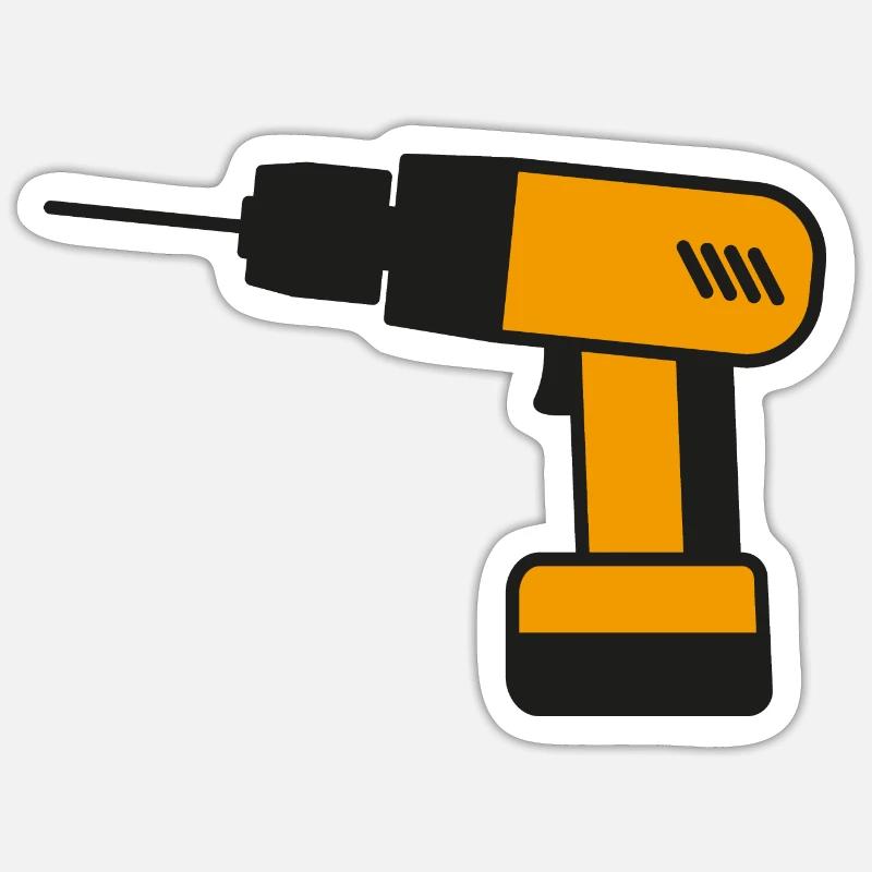 Cordless Screwdriver Tools Craftsmen Sticker size S (10 x 10 cm)