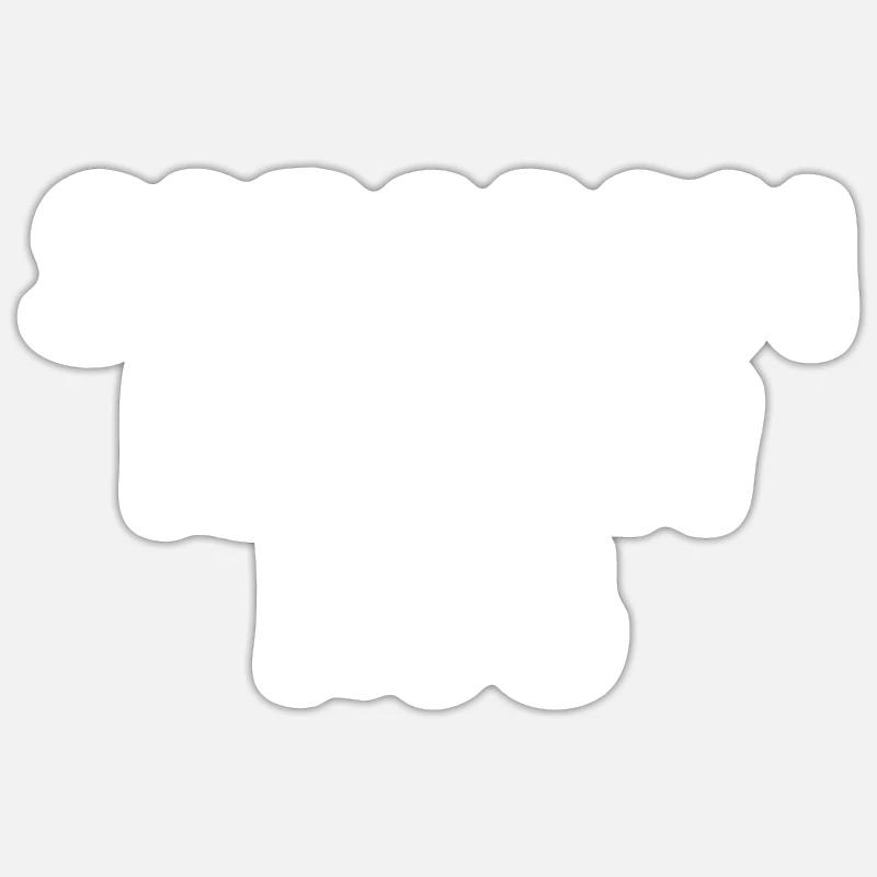 Sarkasmus ist jetzt Hug Graphic - Sticker Größe S (10 x 10 cm) - Mattweiß