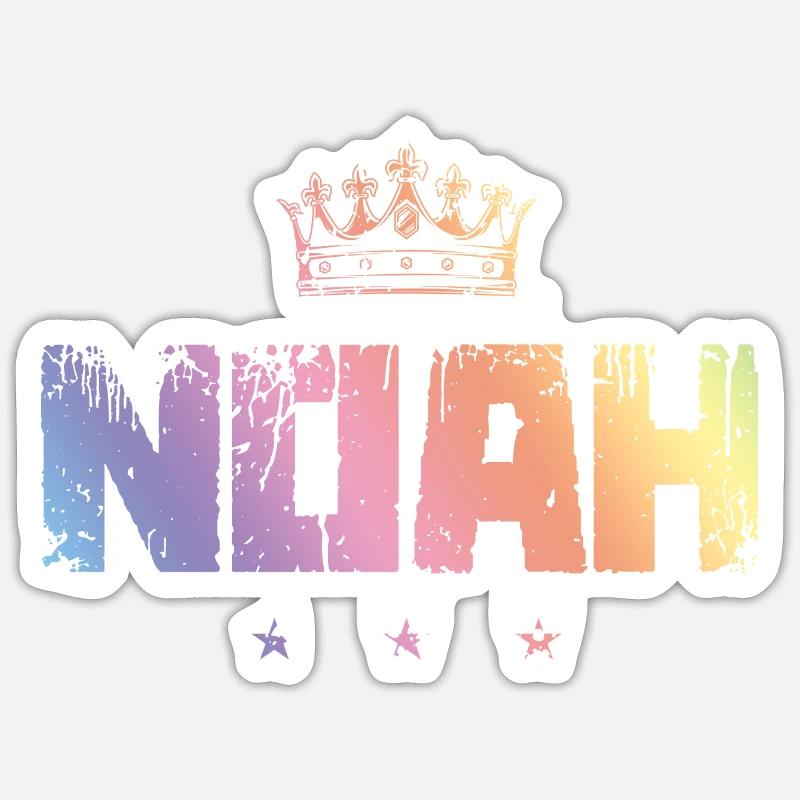 Noah - Sticker size S (10 x 10 cm) - white matte
