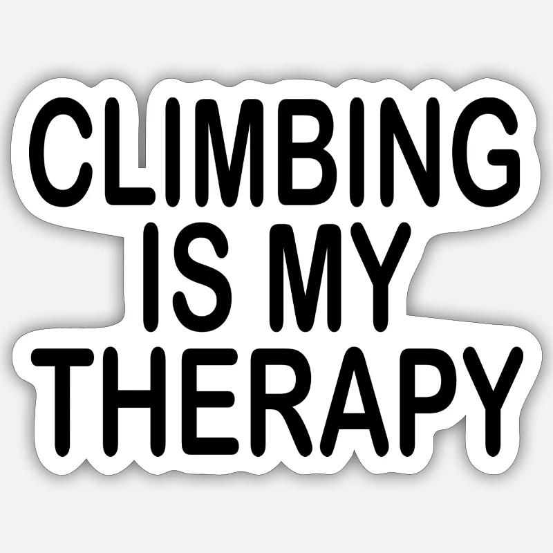 climbing - Sticker size S (10 x 10 cm) - white matte