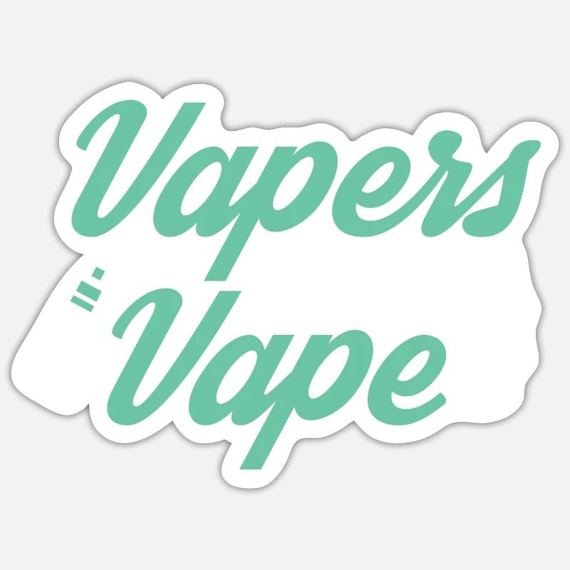Elektro Zigarette E-Zigarette E-Shisha Vape - Sticker Größe S (10 x 10 cm) - Mattweiß