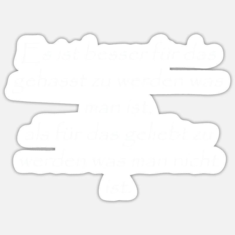 Cool - Sticker Größe S (10 x 10 cm) - Mattweiß