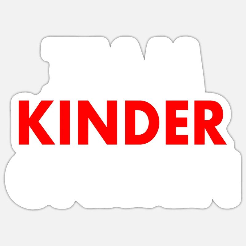 Team kindergarten - Sticker taille S (10 x 10 cm) - blanc mat