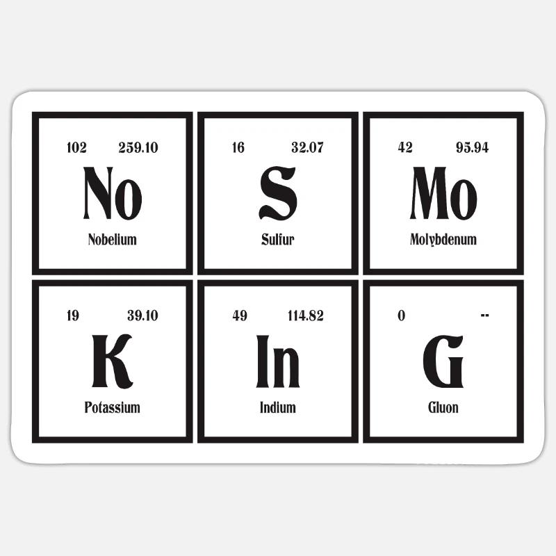 Interdiction de fumer - Tableau périodique des éléments Sticker taille S (10 x 10 cm)