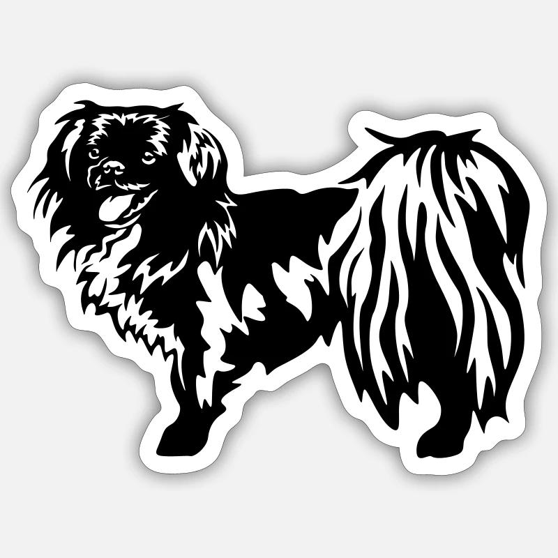 Tibet Spaniel - Sticker size S (10 x 10 cm) - white matte