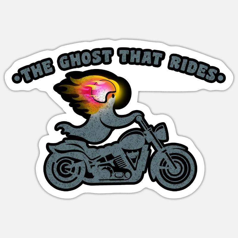GEIST, DER REITET - Sticker Größe S (10 x 10 cm) - Mattweiß