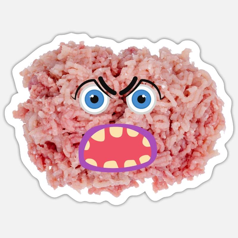 Mangeurs de hack - Sticker taille S (10 x 10 cm) - blanc mat