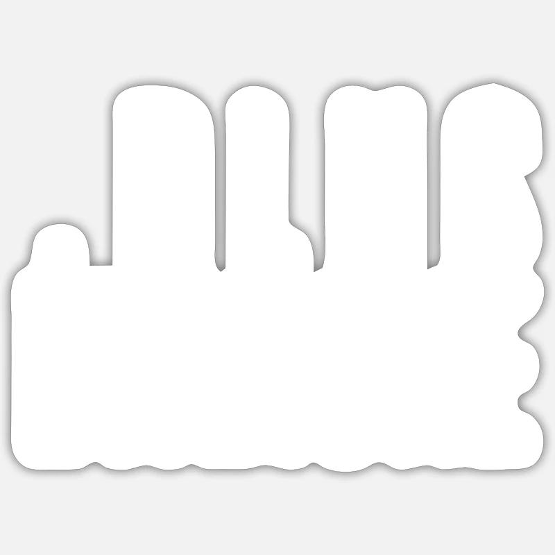 plus étanche - Sticker taille S (10 x 10 cm) - blanc mat