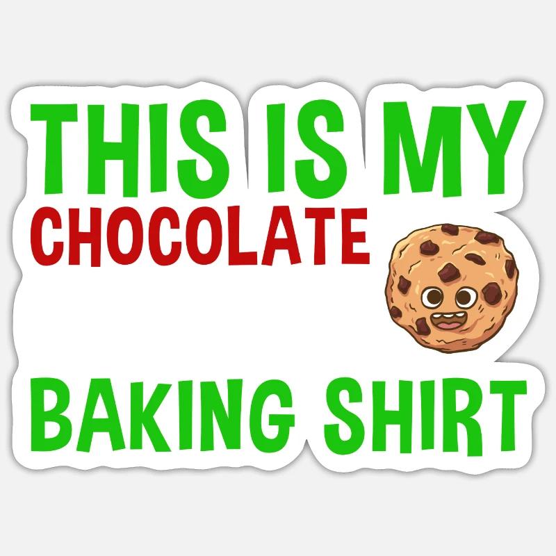 Baking Chocolate Christmas Cookie Baking Cookie Sticker size S (10 x 10 cm)
