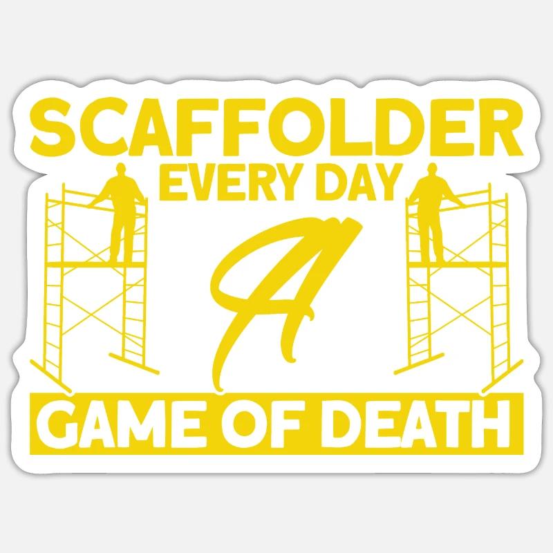 Scaffolding Scaffolding Scaffolding Scaffolding Builder Gift Sticker size S (10 x 10 cm)