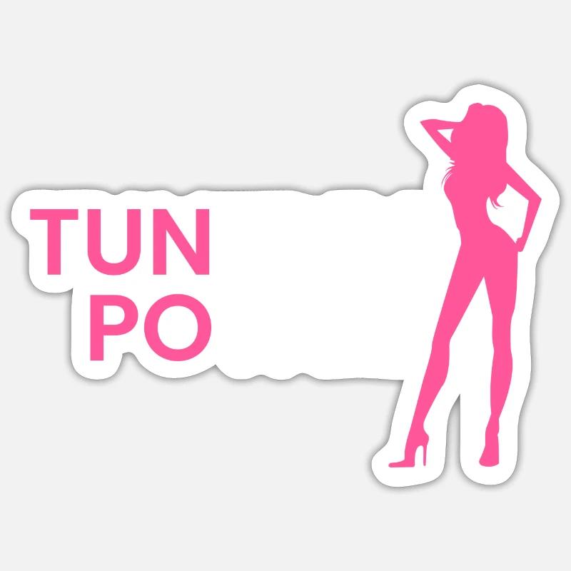 Puissance du tuner - Sticker taille S (10 x 10 cm) - blanc mat