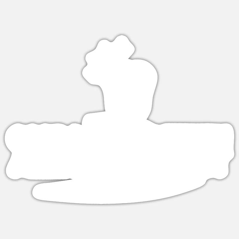 Belle Theth - Sticker taille S (10 x 10 cm) - blanc mat