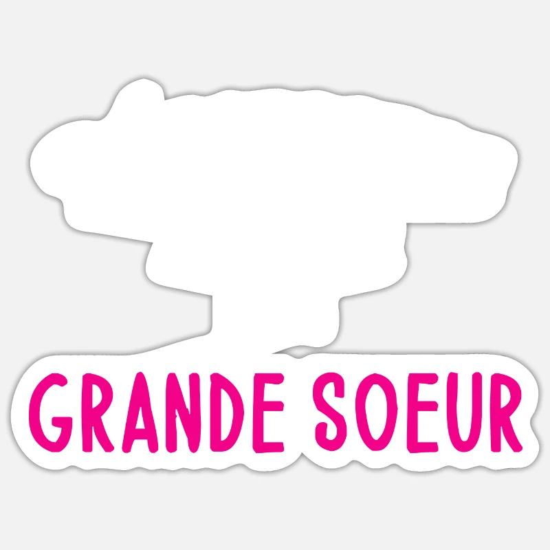 Idée D'Annonce De Grossesse Sticker taille S (10 x 10 cm)