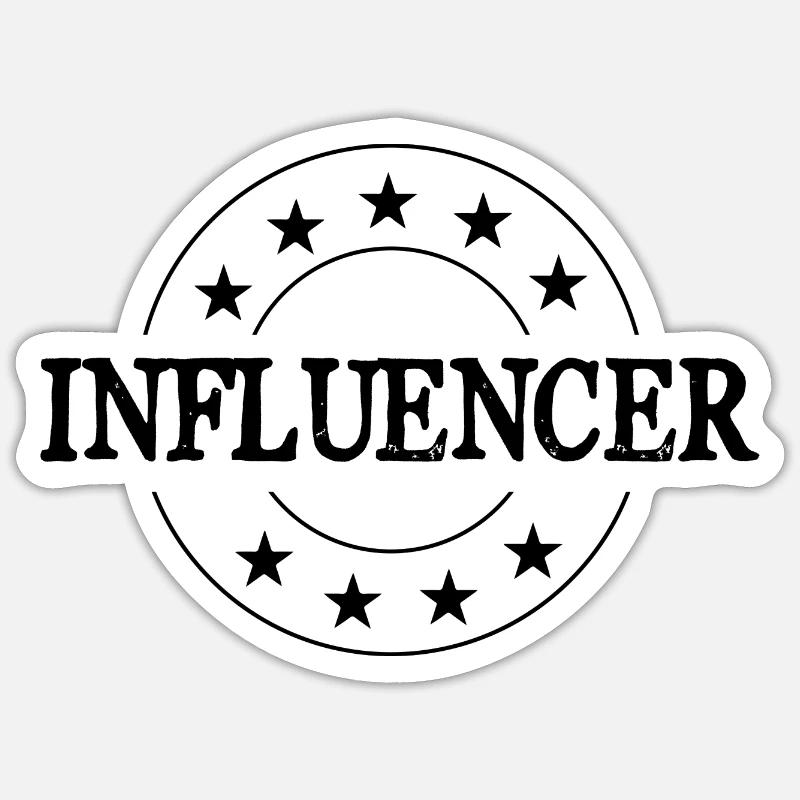 Influencer Beruf Sticker Größe S (10 x 10 cm)
