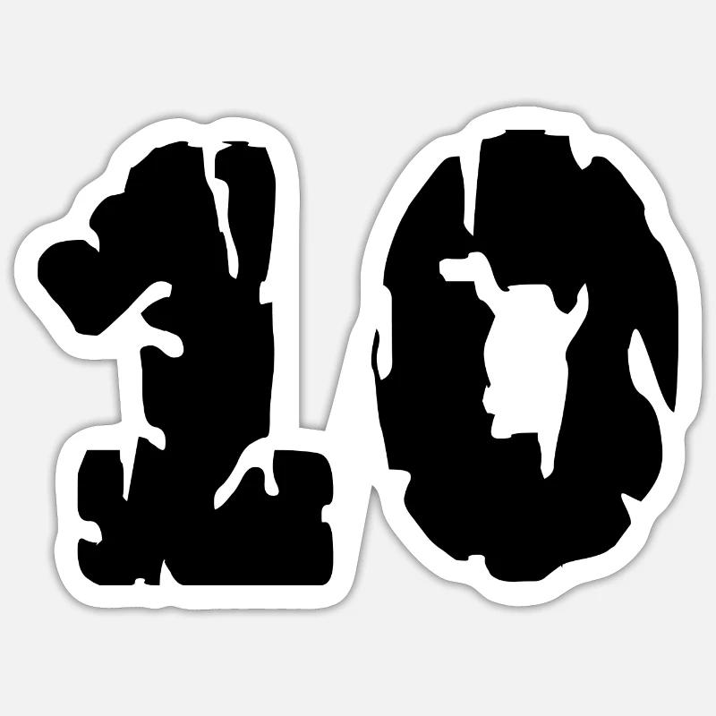 Sticker Größe S (10 x 10 cm) - 