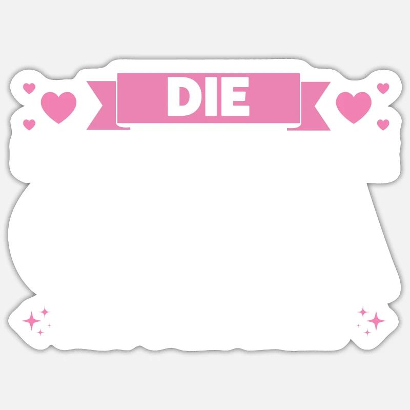 Oma Großmutter Großmütter Geschenk - Sticker Größe S (10 x 10 cm) - Mattweiß