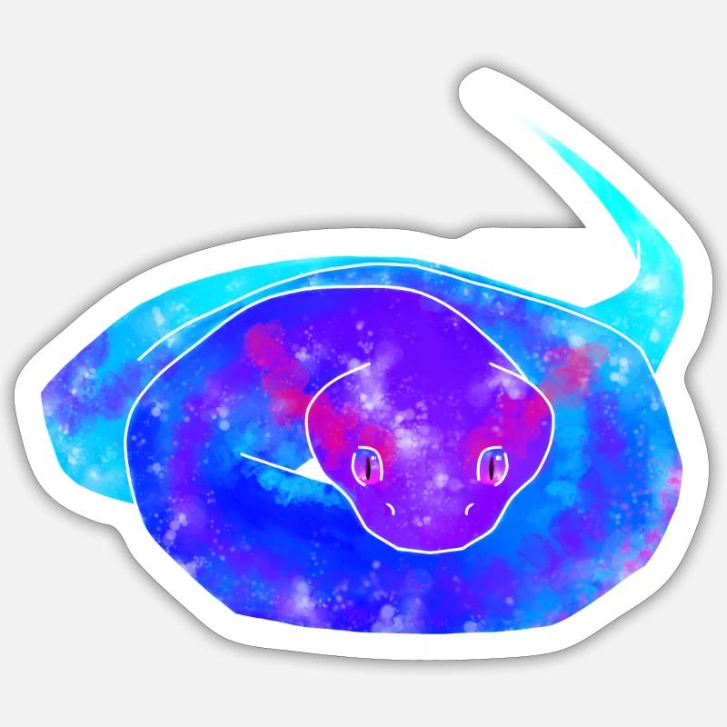 Schlangenfarbe Sticker Größe S (10 x 10 cm)