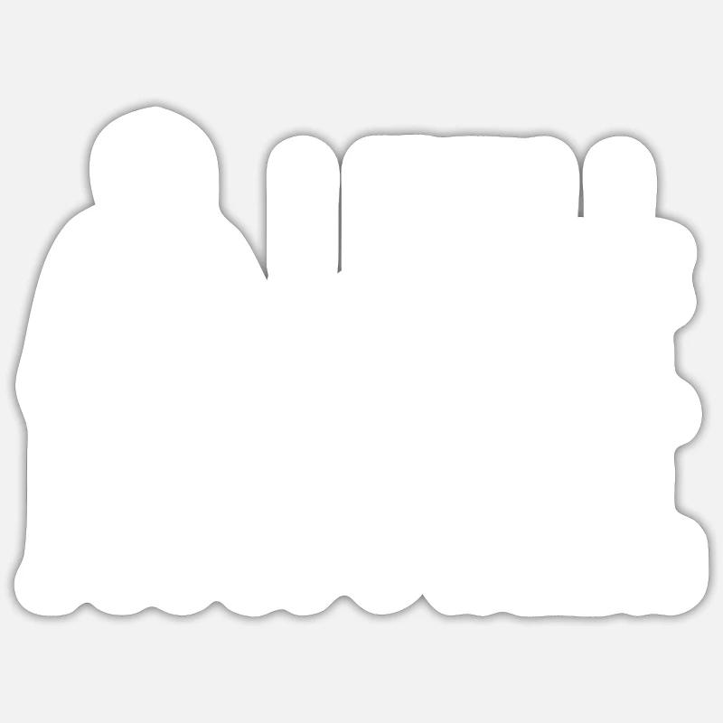 Ich bin gefallen. - Sticker Größe S (10 x 10 cm) - Mattweiß