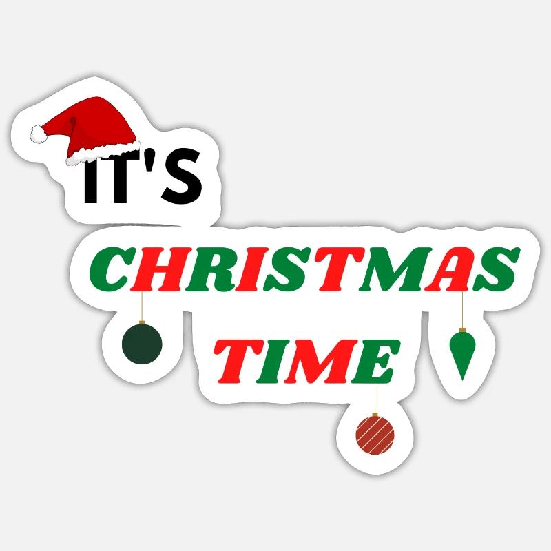 -Conception du temps de Noël- Sticker taille S (10 x 10 cm)